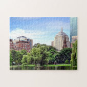 Boston MA - Uitzicht vanaf Boston Public Garden Legpuzzel (Horizontaal)