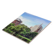 Boston MA - Uitzicht vanaf Boston Public Garden Tegeltje (Zijkant)