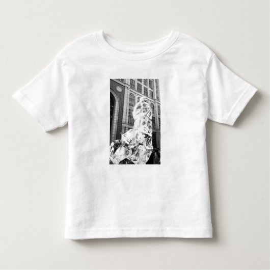 Boston, MA USA, Runner in Foil Boston Marathon Kinder Shirts (Voorkant)