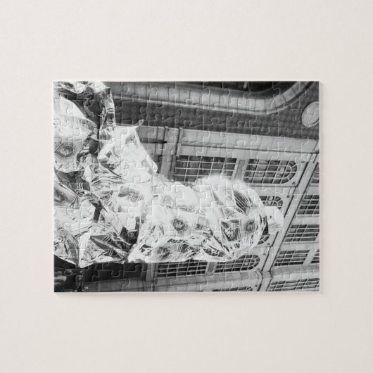 Boston, MA USA, Runner in Foil Boston Marathon Legpuzzel (Horizontaal)