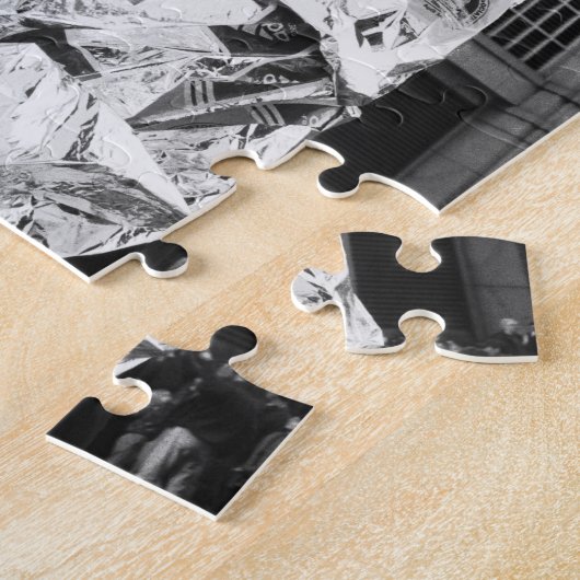 Boston, MA USA, Runner in Foil Boston Marathon Legpuzzel (Zijkant)