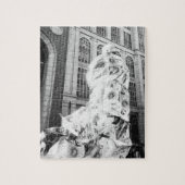 Boston, MA USA, Runner in Foil Boston Marathon Legpuzzel (Verticaal)