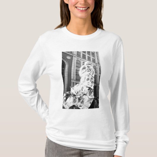 Boston, MA USA, Runner in Foil Boston Marathon T-shirt (Voorkant)