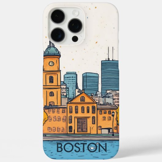 Boston MA USA Travel Case-Mate iPhone Case (Achterkant)