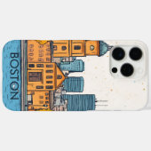 Boston MA USA Travel Case-Mate iPhone Case (Achterkant (horizontaal))