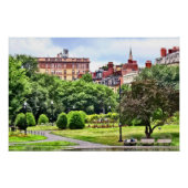 Boston MA - versoepeling van de openbare tuin in B Poster (Voorkant)