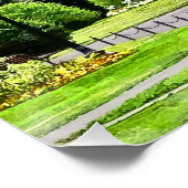 Boston MA - versoepeling van de openbare tuin in B Poster (Hoek)