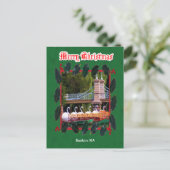 Boston, MA - Vrolijk kerstfeest Feestdagenkaart (Staand voorkant)