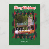 Boston, MA - Vrolijk kerstfeest Feestdagenkaart (Voorkant)