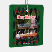 Boston, MA - Vrolijk kerstfeest Keramisch Ornament (Rechts)