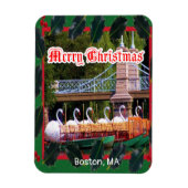 Boston, MA - Vrolijk kerstfeest Magneet (Verticaal)