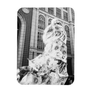 Boston, MA VS, Hardloper in Foil Boston Marathon Magneet