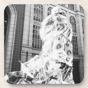 Boston, MA VS, Hardloper in Foil Boston Marathon Onderzetter