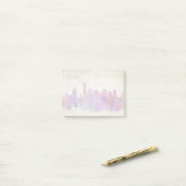 Boston, MA | Waterverf City Skyline Post-it® Notes (Op bureau)