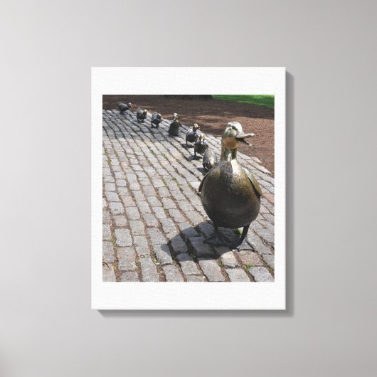 Boston maakt plaats voor eendjes canvas afdruk (Voorkant)
