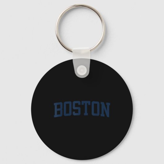 Boston Machusetts Collegiate Style Varsity Block L Sleutelhanger (Voorkant)