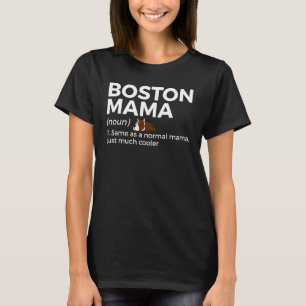 Boston Mama Definitie Grappige Rode Boston Terrier T-shirt