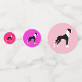 Boston Mantel op roze Great Dane Confetti (Voorkanten)