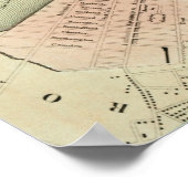 Boston Map - 1838 Poster (Hoek)