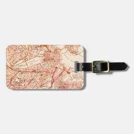 Boston Map Bagagelabel