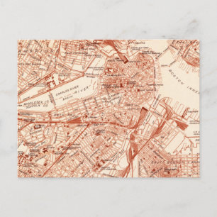 Boston Map Briefkaart