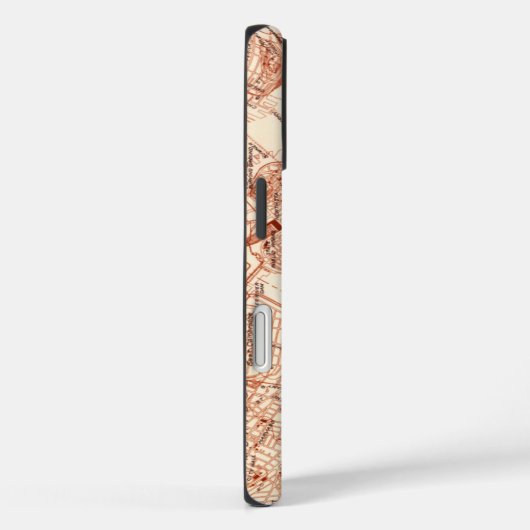 Boston Map Case-Mate iPhone Case (Achterkant / Rechts)