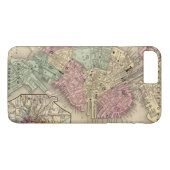 Boston Map door Mitchell Case-Mate iPhone Case (Achterkant (Horizontaal))