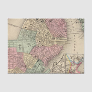 Boston Map door Mitchell Tissuepapier