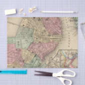 Boston Map door Mitchell Tissuepapier (Craft)