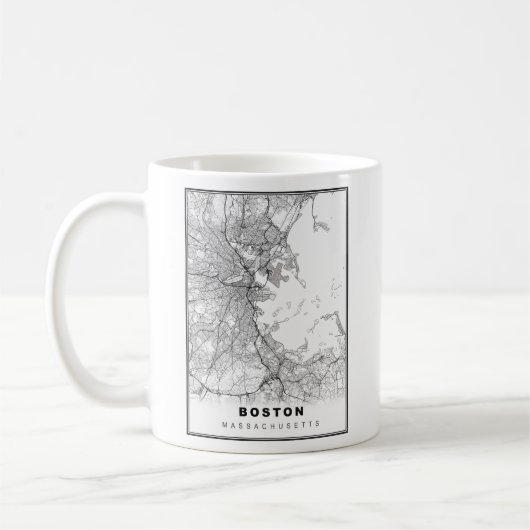 Boston Map Koffiemok (Links)