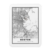 Boston Map Magneet (Verticaal)