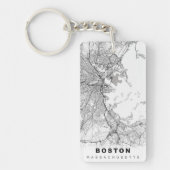 Boston Map Sleutelhanger (Voorkant)