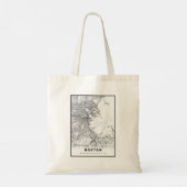 Boston Map Tote Bag (Achterkant)
