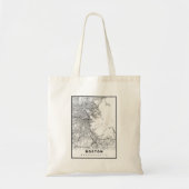 Boston Map Tote Bag (Voorkant)