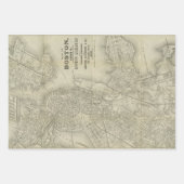Boston Maps Gift Wrap Inpakpapier Vel (Voorkant)