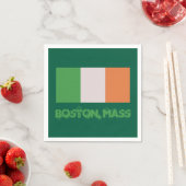 Boston, Mass Ierse trots, St. Patrick's Day Servet (Insitu)