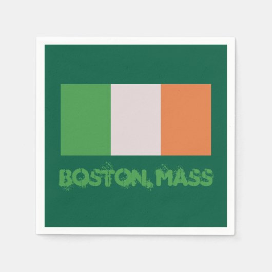 Boston, Mass Ierse trots, St. Patrick's Day Servet (Voorkant)