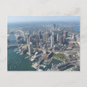 Boston Mass Skyline Briefkaart (Voorkant)