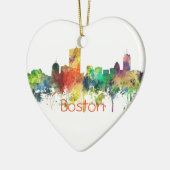 BOSTON MASS. SKYLINE SP - KERAMISCH ORNAMENT (Links)