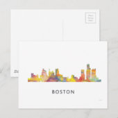 BOSTON MASS. SKYLINE WB1- BRIEFKAART (Voorkant / Achterkant)