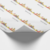 BOSTON MASS. SKYLINE WB1- CADEAUPAPIER (Hoek)