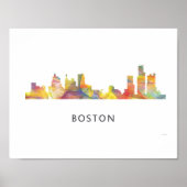 BOSTON MASS. SKYLINE WB1- POSTER (Voorkant)