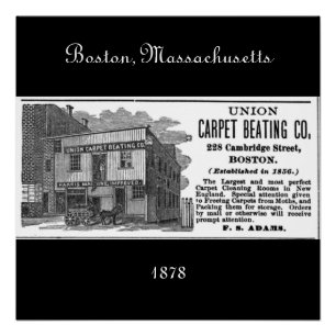 Boston, Massachusetts 1878 Perfect Poster
