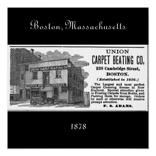 Boston, Massachusetts 1878 Perfect Poster (Voorkant)