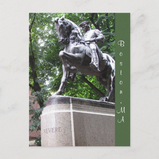 Boston, Massachusetts #1 Briefkaart (Voorkant)