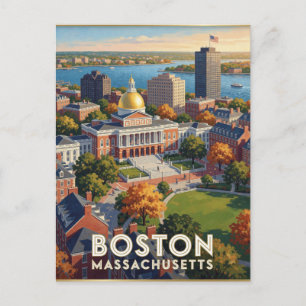 Boston Massachusetts Beacon Hill Briefkaart