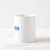 Boston Massachusetts Blue Modern Koffiemok (Center)