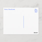 Boston, Massachusetts - Boston Gardens Post Card Briefkaart (Achterkant)