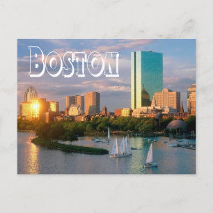 Boston, Massachusetts - Boston Harbor Post Card Briefkaart