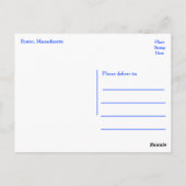 Boston, Massachusetts - Boston Harbor Post Card Briefkaart (Achterkant)